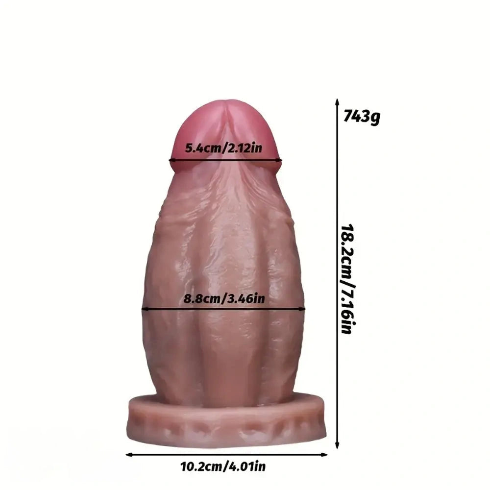 5.11in 5.47in 6.29in 7.16in 7.99in 8.81in Thick Lifelike Soft Dildo For Women