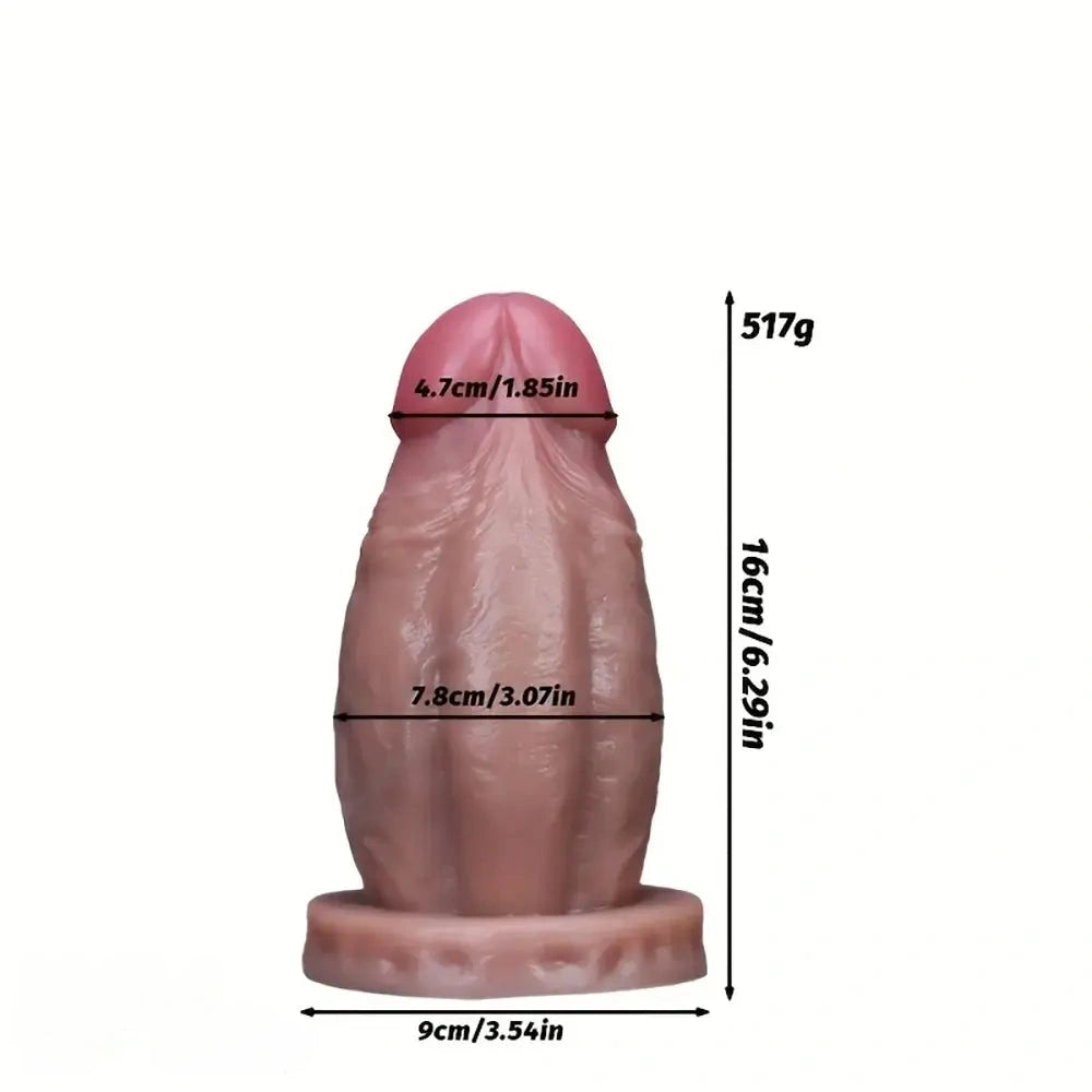 5.11in 5.47in 6.29in 7.16in 7.99in 8.81in Thick Lifelike Soft Dildo For Women