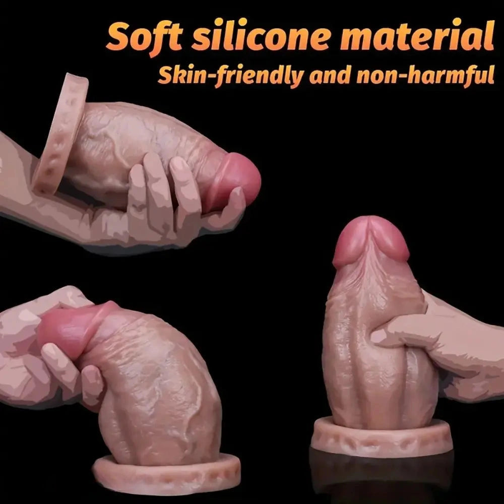 5.11in 5.47in 6.29in 7.16in 7.99in 8.81in Thick Lifelike Soft Dildo For Women