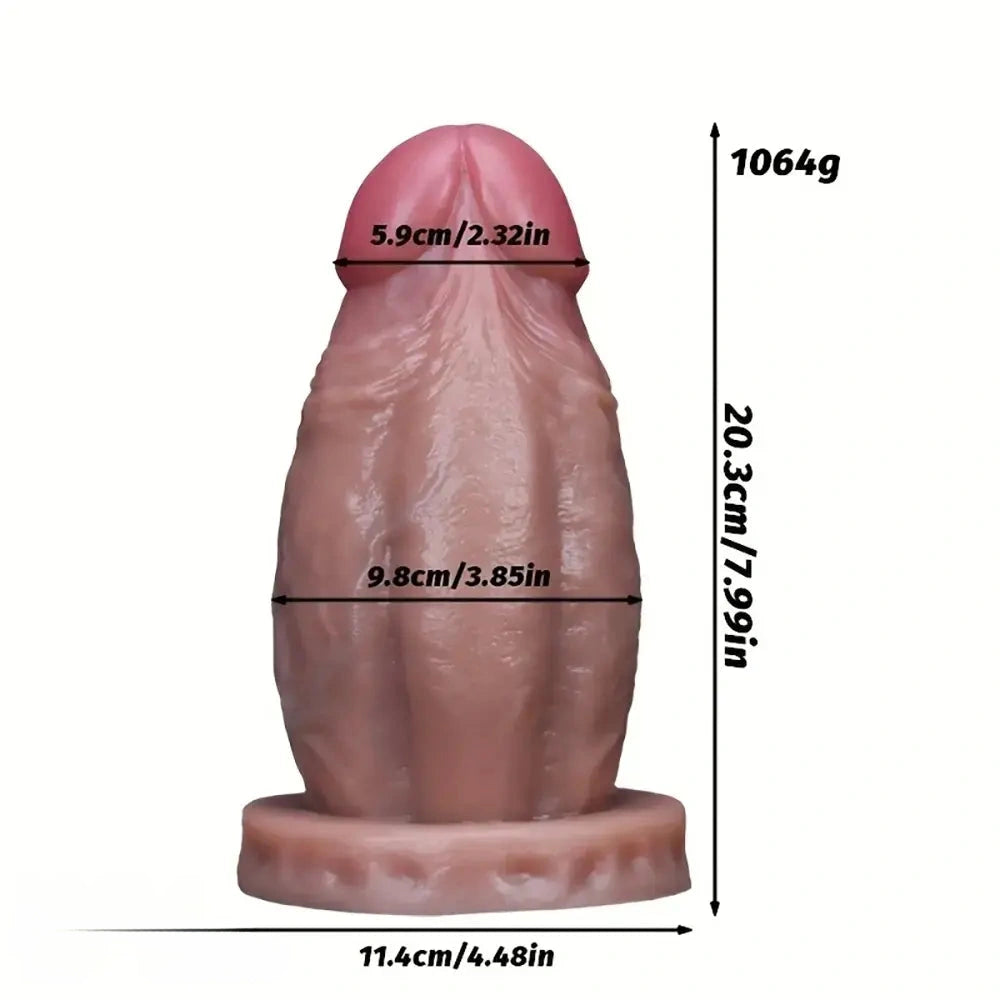 5.11in 5.47in 6.29in 7.16in 7.99in 8.81in Thick Lifelike Soft Dildo For Women