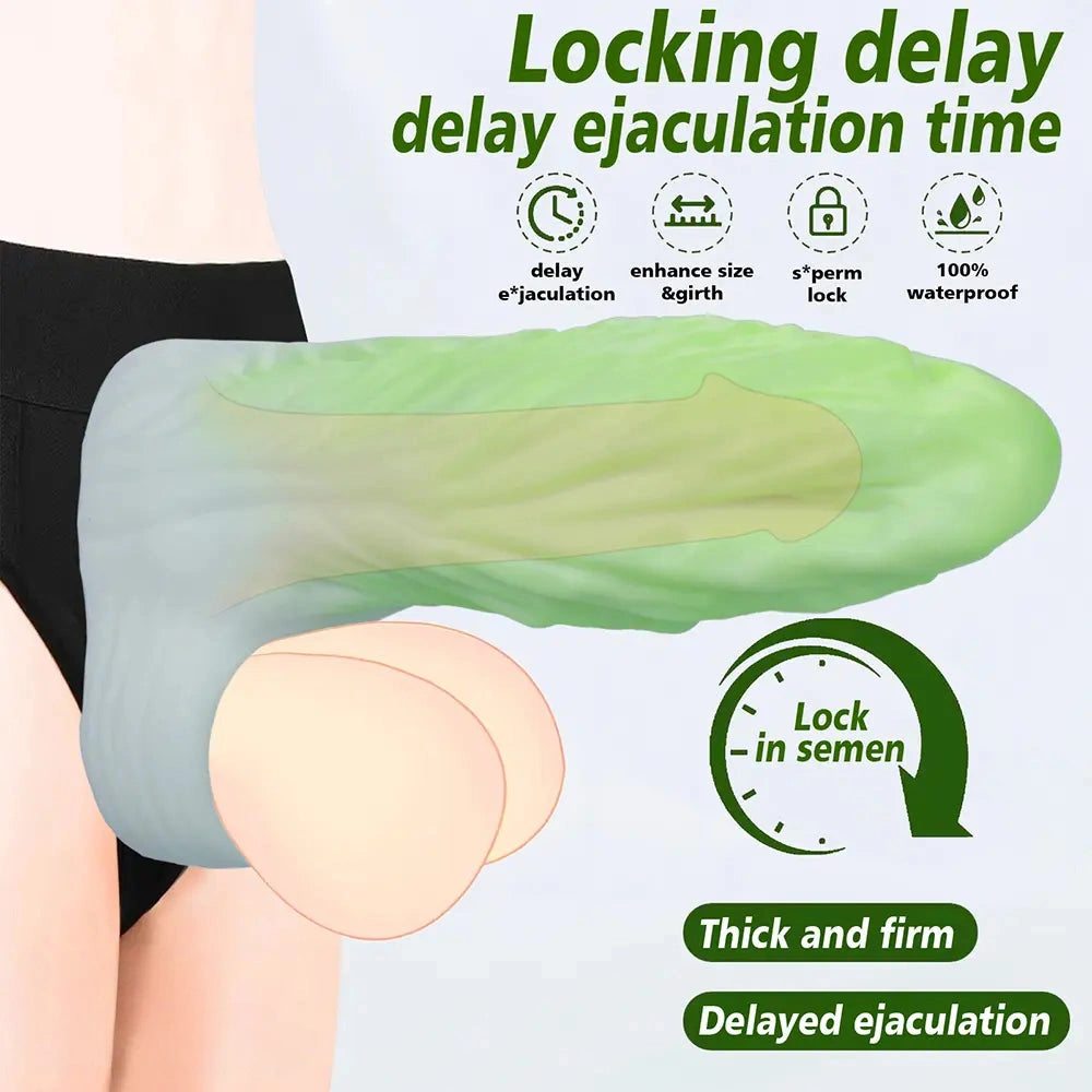 5.11in 5.51in 5.9in Thick Vegetable Cock Hollow Sleeve Cabbage Penis Condom