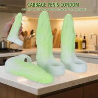 5.11in 5.51in 5.9in Thick Vegetable Cock Hollow Sleeve Cabbage Penis Condom