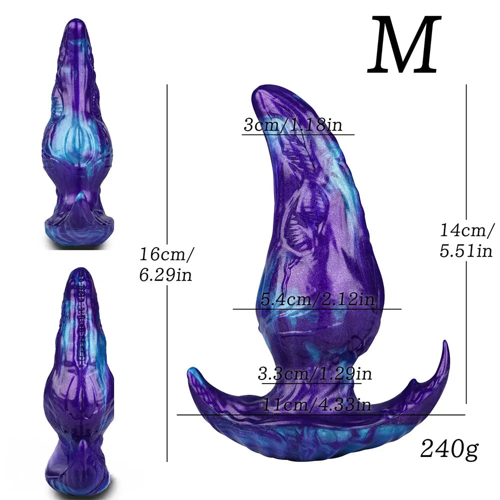 5.11in 6.29in 7.48in 8.66in Monster Fantasy Silicone Dildo For Starter Use