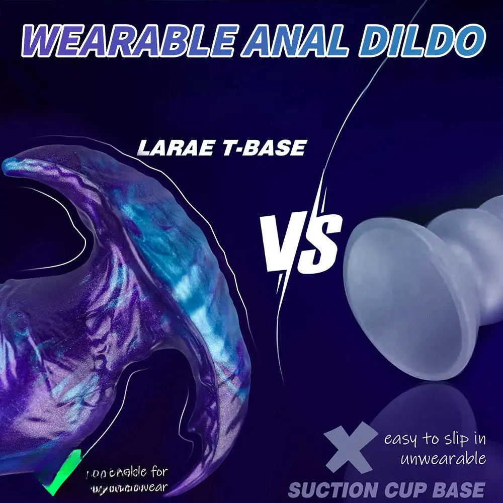5.11in 6.29in 7.48in 8.66in Monster Fantasy Silicone Dildo For Starter Use