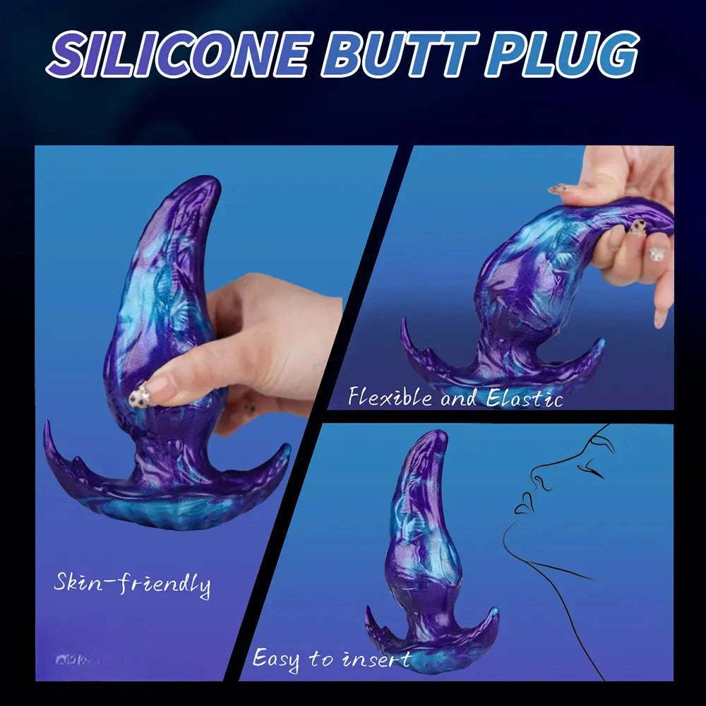 5.11in 6.29in 7.48in 8.66in Monster Fantasy Silicone Dildo For Starter Use