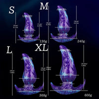 5.11in 6.29in 7.48in 8.66in Monster Fantasy Silicone Dildo For Starter Use