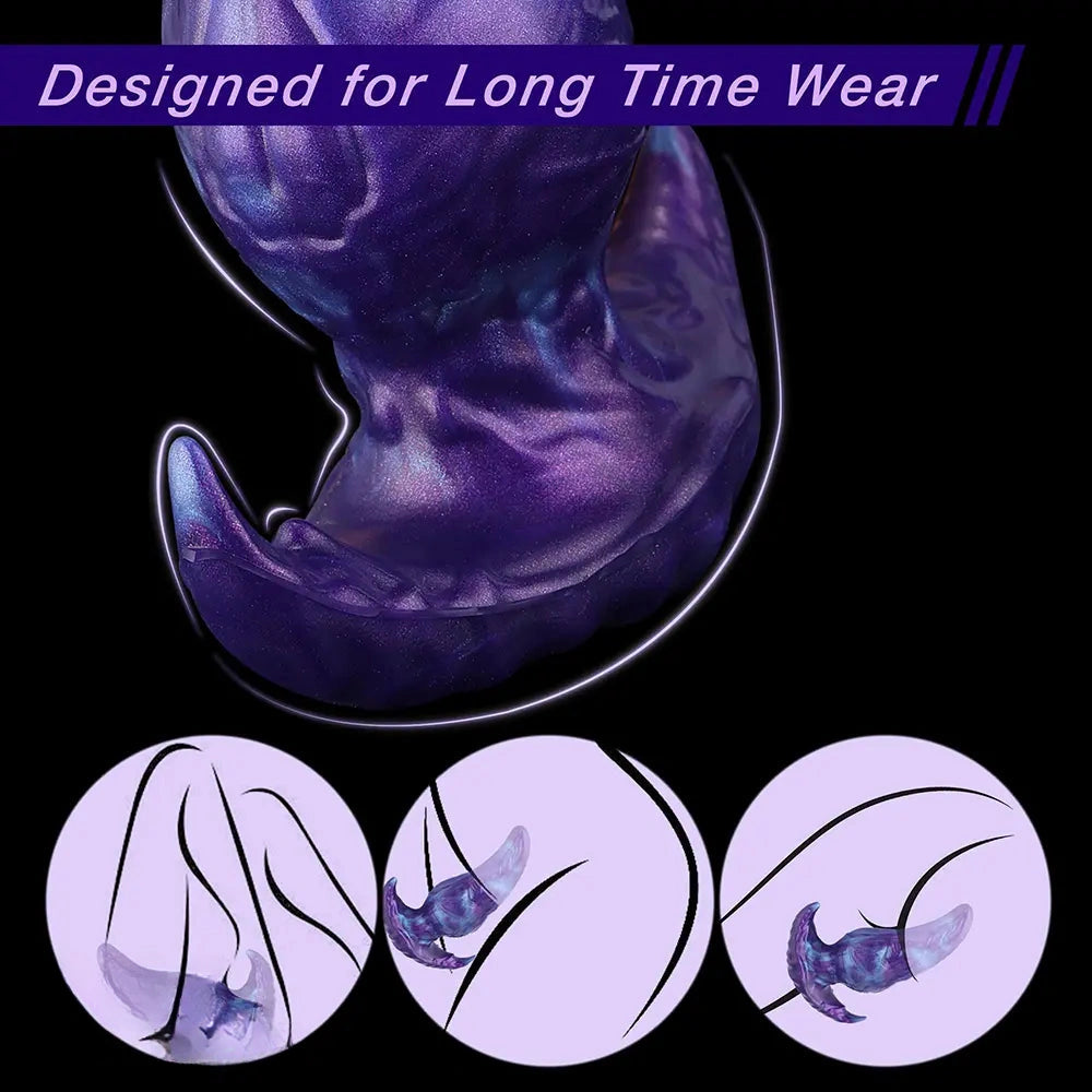 5.11in 6.29in 7.48in 8.66in Monster Fantasy Silicone Dildo For Starter Use