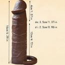 5.11in 6.29in Soft Silicone Small Lifelike Penis Dildo Sleeve Extension