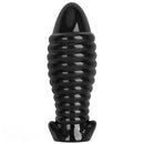 5.11in 7.08in 9.05in Dragon Egg Thread PVC Black Cock Big Butt Plug Dildo