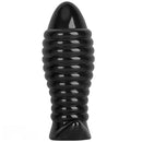 5.11in 7.08in 9.05in Dragon Egg Thread PVC Black Cock Big Butt Plug Dildo