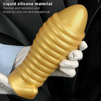 5.11in 7.08in 9.05in Dragon Egg Thread Silicone Soft Big Butt Plug Dildo