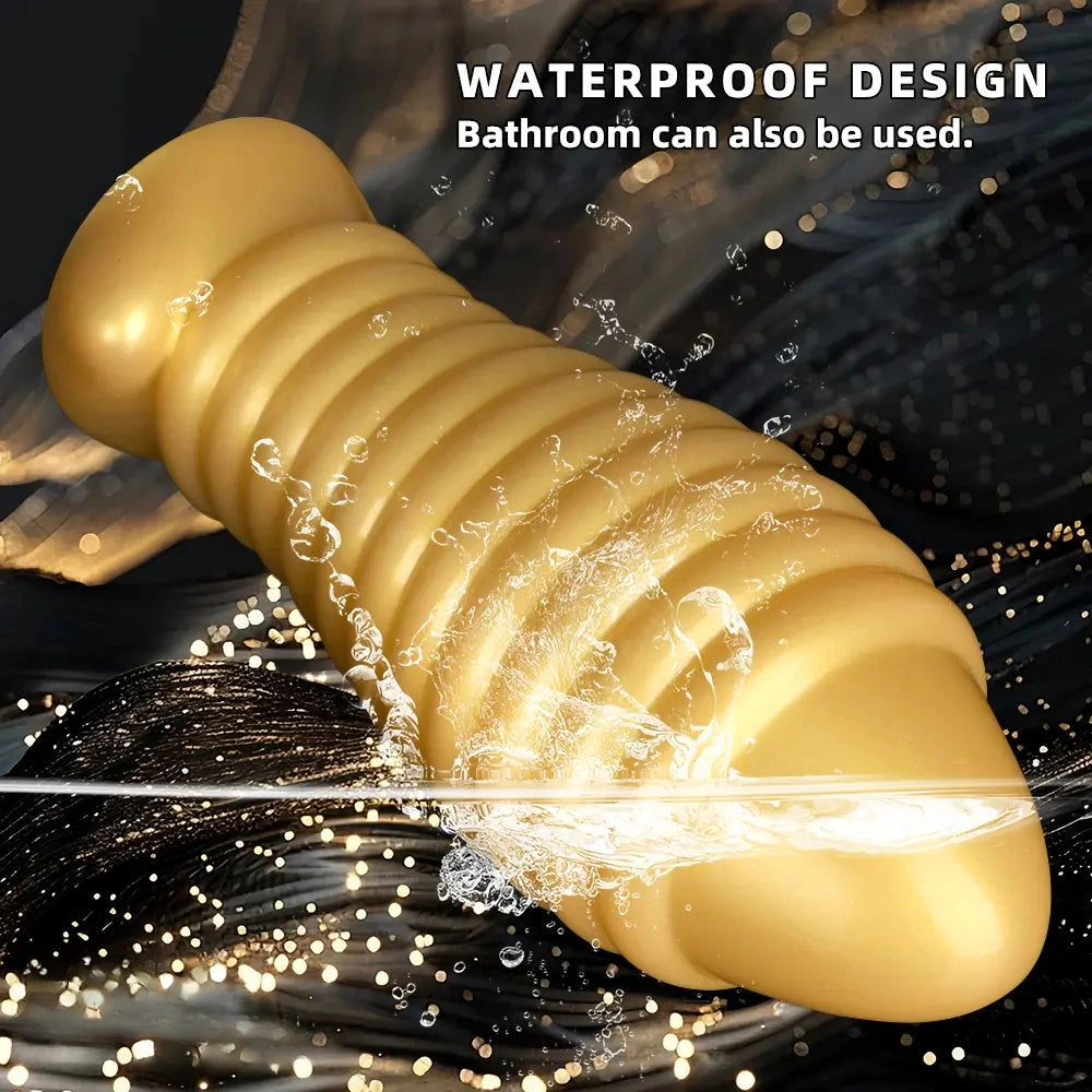 5.11in 7.08in 9.05in Dragon Egg Thread Silicone Soft Big Butt Plug Dildo