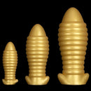 5.11in 7.08in 9.05in Dragon Egg Thread Silicone Soft Big Butt Plug Dildo