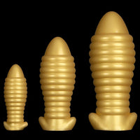 5.11in 7.08in 9.05in Dragon Egg Thread Silicone Soft Big Butt Plug Dildo