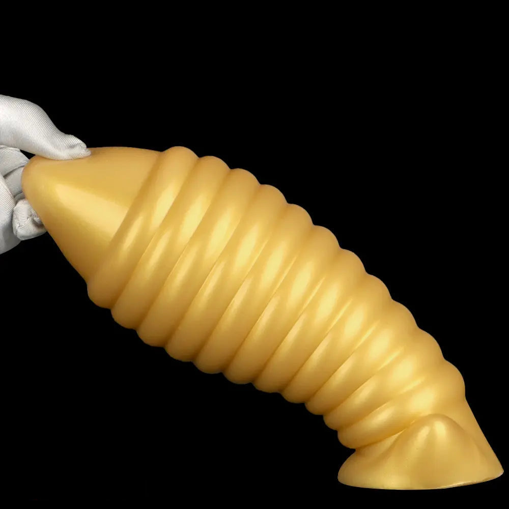 5.11in 7.08in 9.05in Dragon Egg Thread Silicone Soft Big Butt Plug Dildo