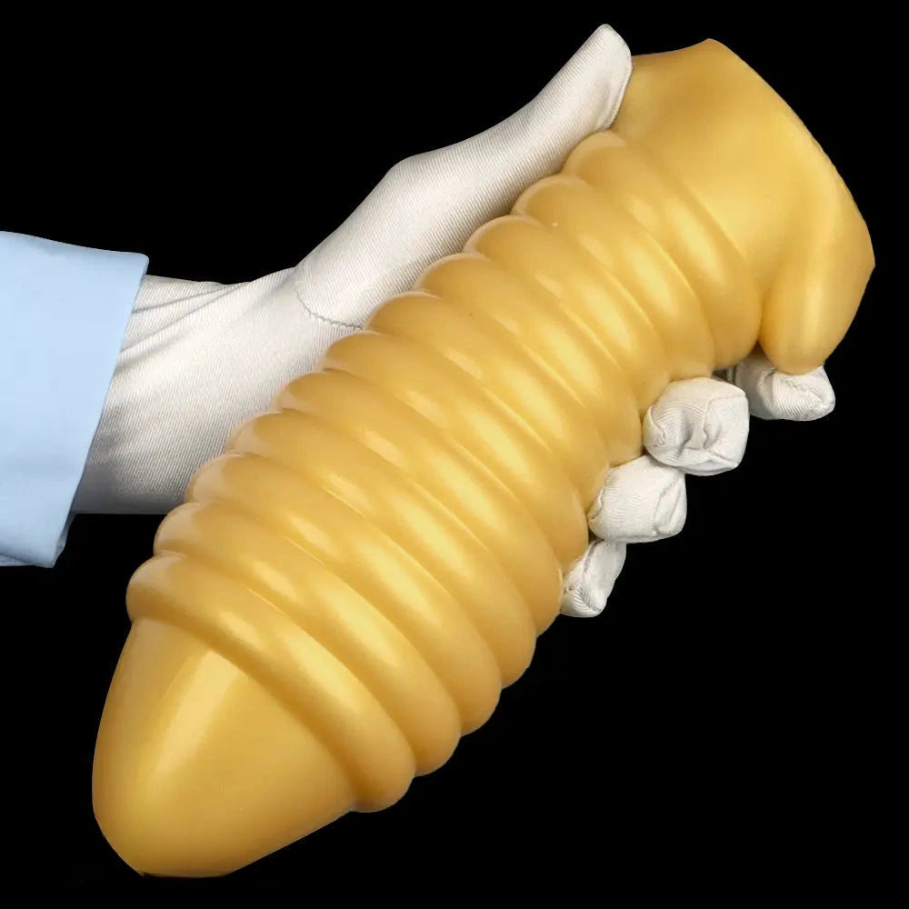 5.11in 7.08in 9.05in Dragon Egg Thread Silicone Soft Big Butt Plug Dildo