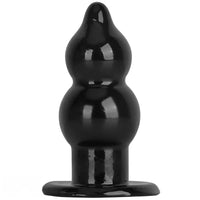 5.11in 9.05in Black Fantasy PVC Big Thick Butt Plug Dildo Pleasure Stimulator