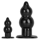 5.11in 9.05in Black Fantasy PVC Big Thick Butt Plug Dildo Pleasure Stimulator