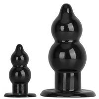 5.11in 9.05in Black Fantasy PVC Big Thick Butt Plug Dildo Pleasure Stimulator