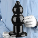5.11in 9.05in Black Fantasy PVC Big Thick Butt Plug Dildo Pleasure Stimulator