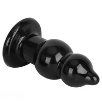 5.11in 9.05in Black Fantasy PVC Big Thick Butt Plug Dildo Pleasure Stimulator