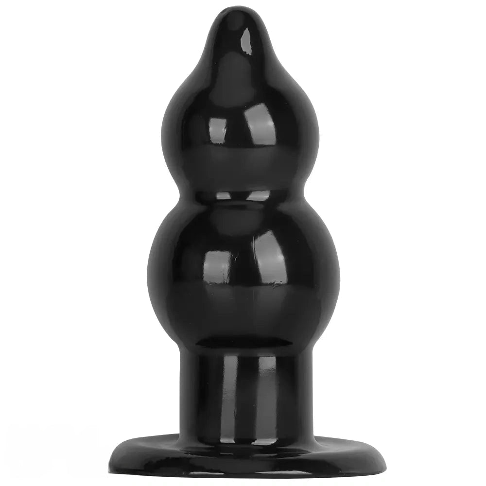 5.11in 9.05in Black Fantasy PVC Big Thick Butt Plug Dildo Pleasure Stimulator
