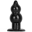 5.11in 9.05in Black Fantasy PVC Big Thick Butt Plug Dildo Pleasure Stimulator