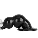 5.11in 9.05in Black Fantasy PVC Big Thick Butt Plug Dildo Pleasure Stimulator