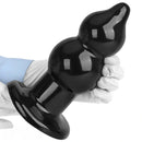 5.11in 9.05in Black Fantasy PVC Big Thick Butt Plug Dildo Pleasure Stimulator
