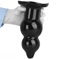 5.11in 9.05in Black Fantasy PVC Big Thick Butt Plug Dildo Pleasure Stimulator