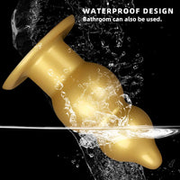 5.11in 9.05in Golden Silicone Big Thick Butt Plug Dildo Pleasure Stimulator