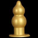 5.11in 9.05in Golden Silicone Big Thick Butt Plug Dildo Pleasure Stimulator