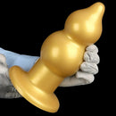 5.11in 9.05in Golden Silicone Big Thick Butt Plug Dildo Pleasure Stimulator