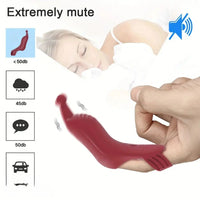 5.11in Finger Dildo Vibrator 10 Stimulation Patterns For Clit & G-Spot Couples