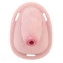 5.11in Real Hollow Chastity Cage Dildo Uncut Glans Female Masturbator