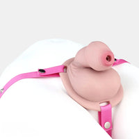 5.11in Real Hollow Chastity Cage Dildo Uncut Glans Female Masturbator