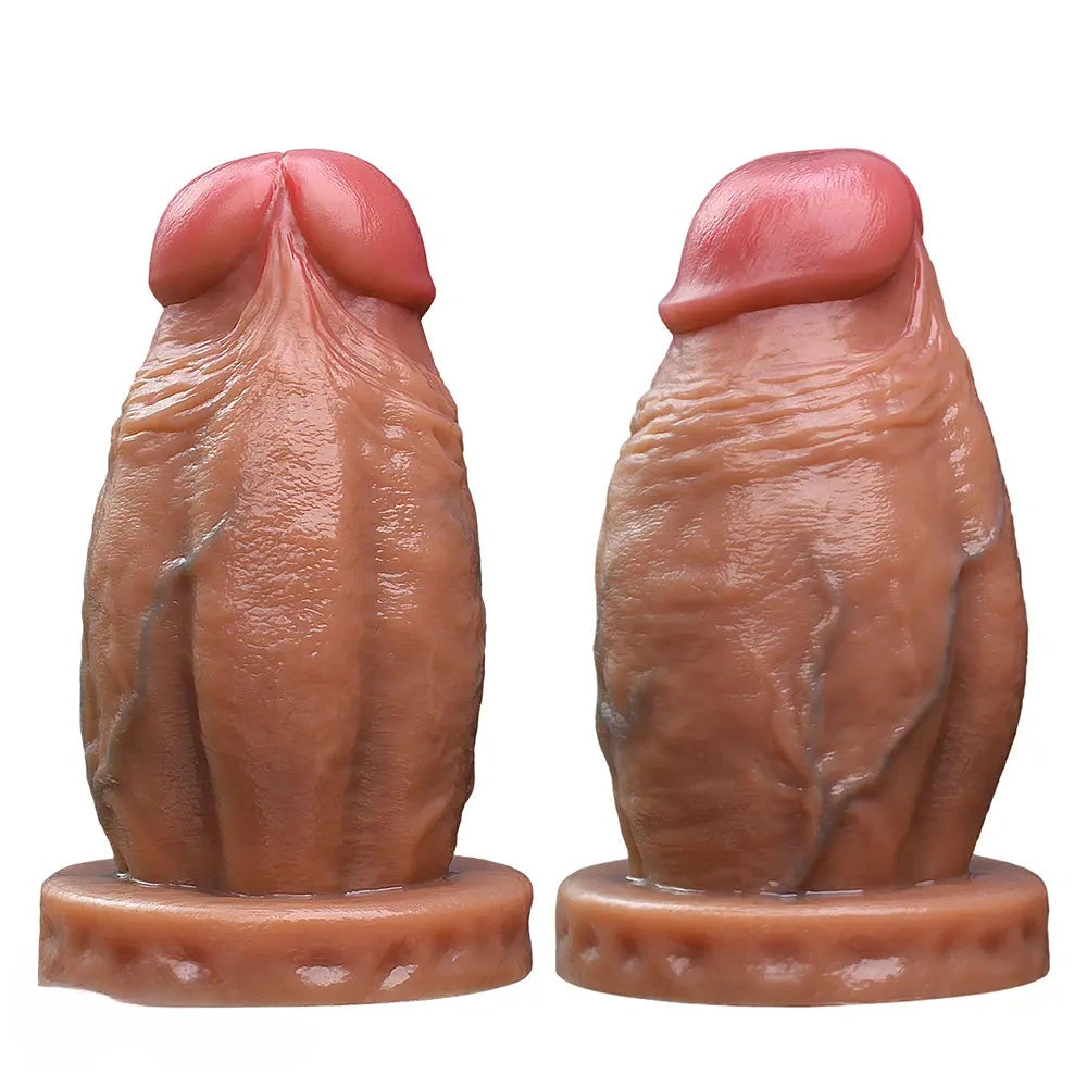 5.12in 5.51in 6.3in 7.09in 7.87in 8.27in Realistic Thick Silicone Soft Dildo