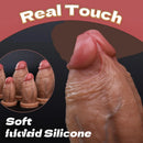 5.12in 5.51in 6.3in 7.09in 7.87in 8.27in Realistic Thick Silicone Soft Dildo
