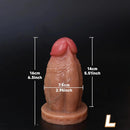 5.12in 5.51in 6.3in 7.09in 7.87in 8.27in Realistic Thick Silicone Soft Dildo