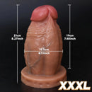 5.12in 5.51in 6.3in 7.09in 7.87in 8.27in Realistic Thick Silicone Soft Dildo