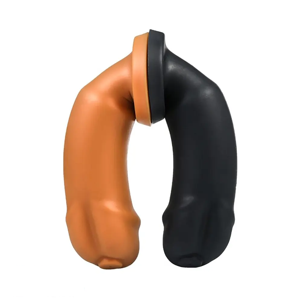 5.12in 6.29in 7.87in 9.06in Silicone Soft Odd Dildo With Suction Cup