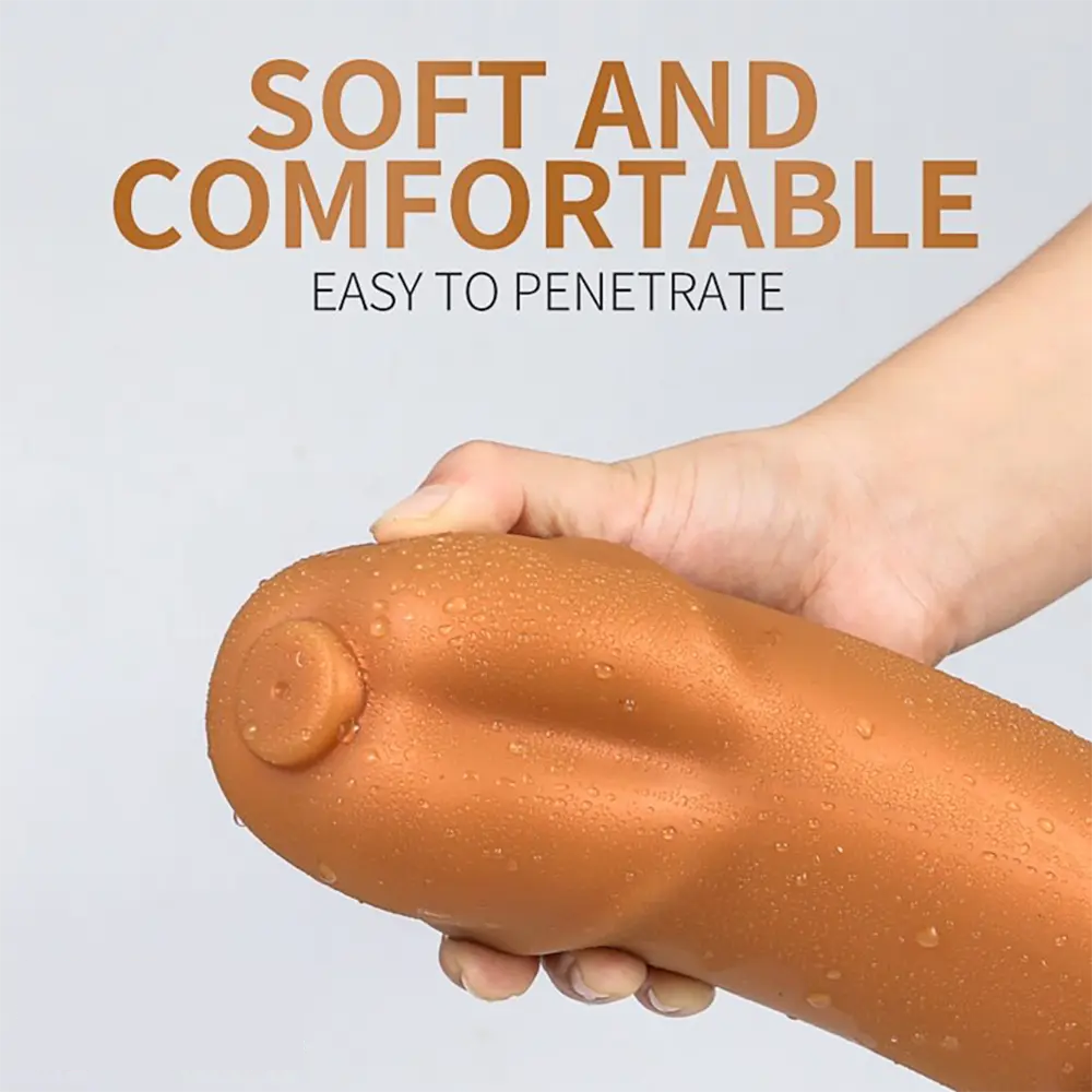 5.12in 6.29in 7.87in 9.06in Silicone Soft Odd Dildo With Suction Cup