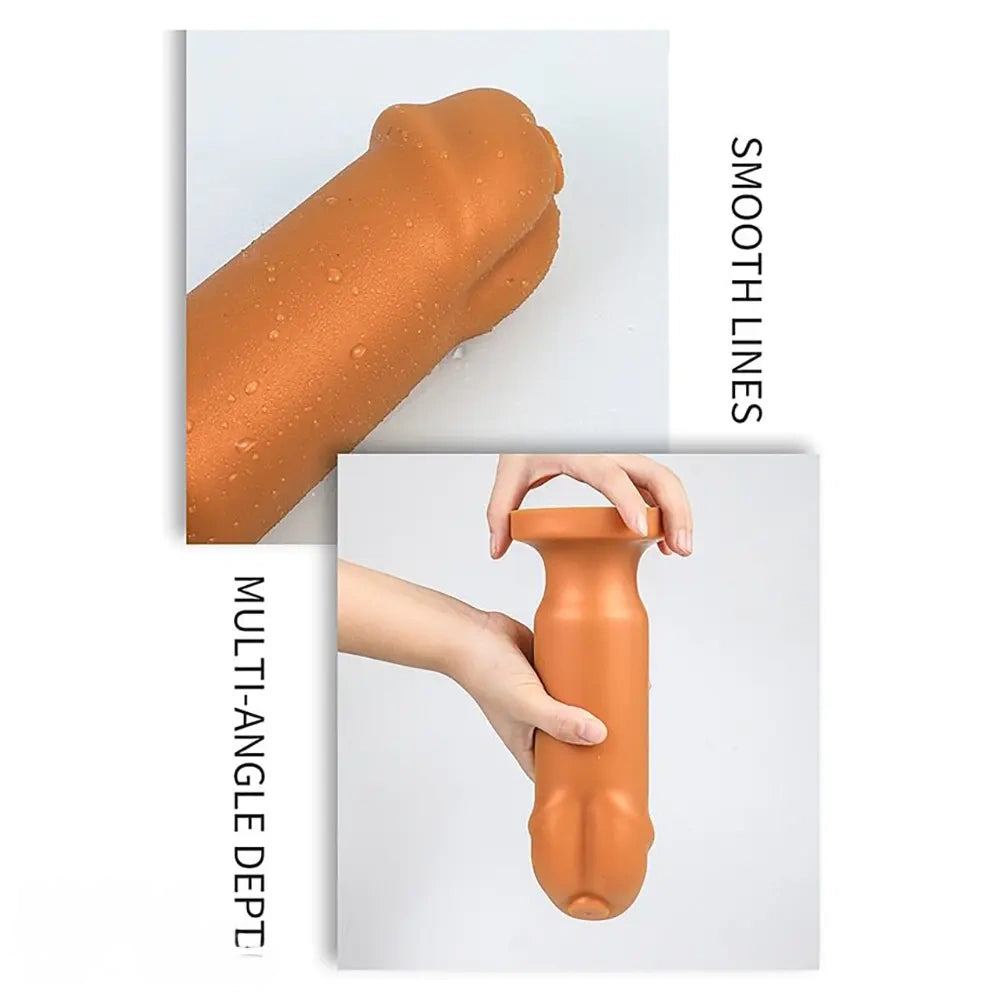 5.12in 6.29in 7.87in 9.06in Silicone Soft Odd Dildo With Suction Cup