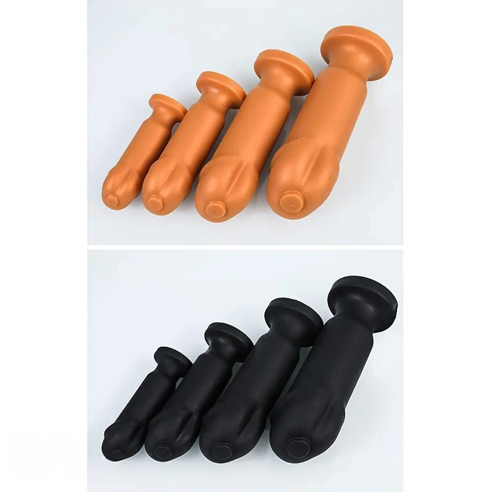 5.12in 6.29in 7.87in 9.06in Silicone Soft Odd Dildo With Suction Cup