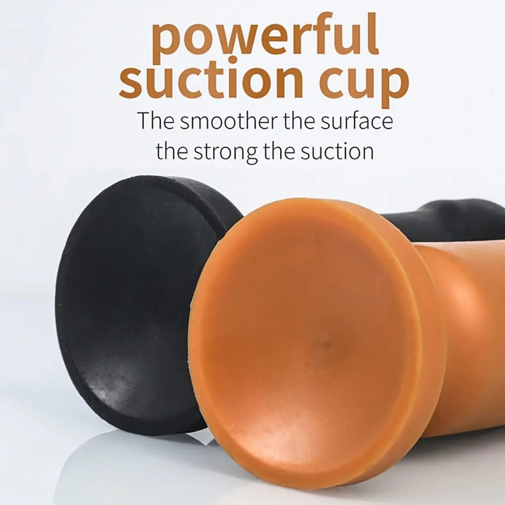 5.12in 6.29in 7.87in 9.06in Silicone Soft Odd Dildo With Suction Cup