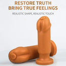 5.12in 6.29in 7.87in 9.06in Silicone Soft Odd Dildo With Suction Cup