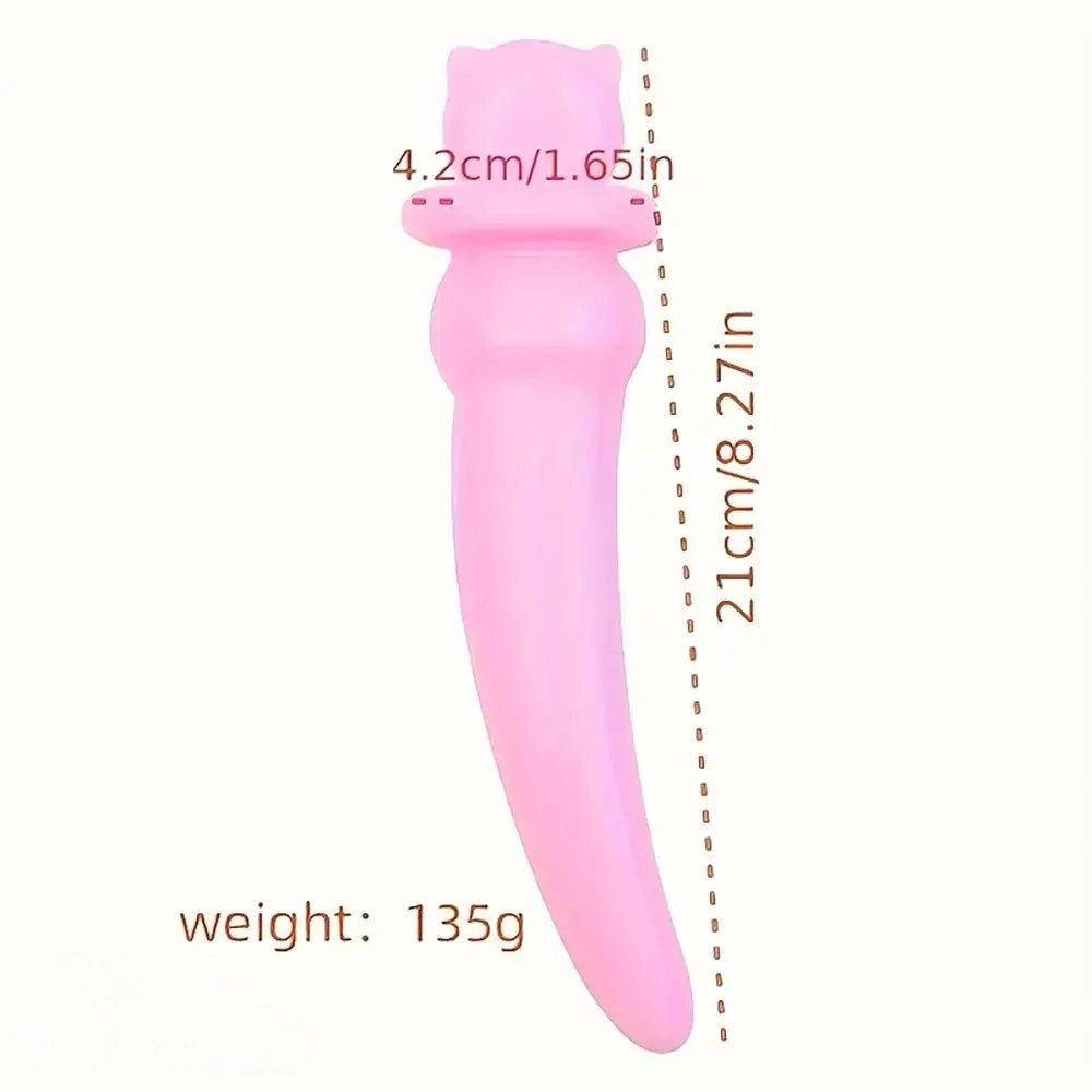 5.12in 6.3in 7.87in 8.27in Realistic Cute TPE Fantasy Dildo For Anus Orgasm