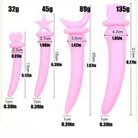 5.12in 6.3in 7.87in 8.27in Realistic Cute TPE Fantasy Dildo For Anus Orgasm