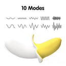 5.12in Banana Multi-Speeds Dildo Vibrating Real Touching Sex Toy
