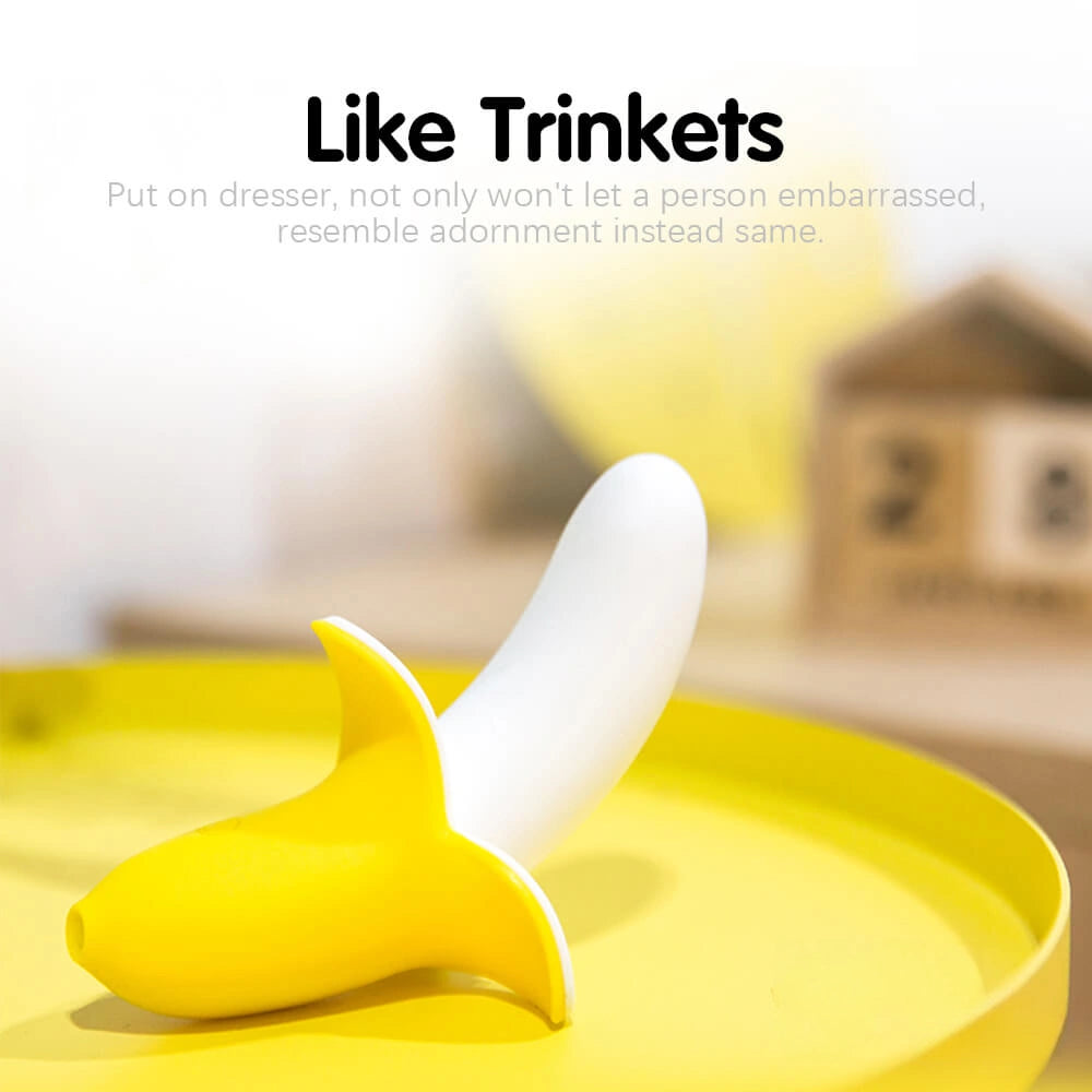 5.12in Banana Multi-Speeds Dildo Vibrating Real Touching Sex Toy
